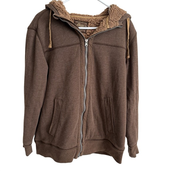 G.H. Bass & Co. Other - G.H. Bass & Co Mens Full Zip Hooded Fleece Jacket Outdoors Brown Barn Utility